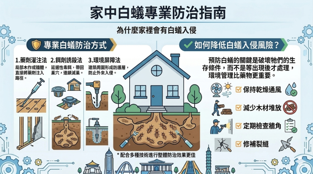 除白蟻公司費用多少錢?白蟻防治工作項目/費用與施工流程 1 Image
