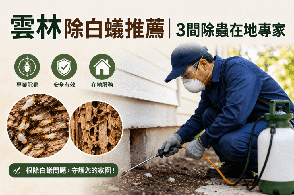 雲林除白蟻推薦｜3間除蟲在地專家