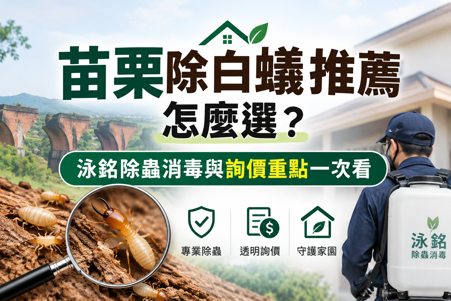 苗栗除白蟻推薦怎麼選?泳銘除蟲消毒與詢價重點一次看 苗栗除白蟻推薦怎麼選?泳銘除蟲消毒與詢價重點一次看
