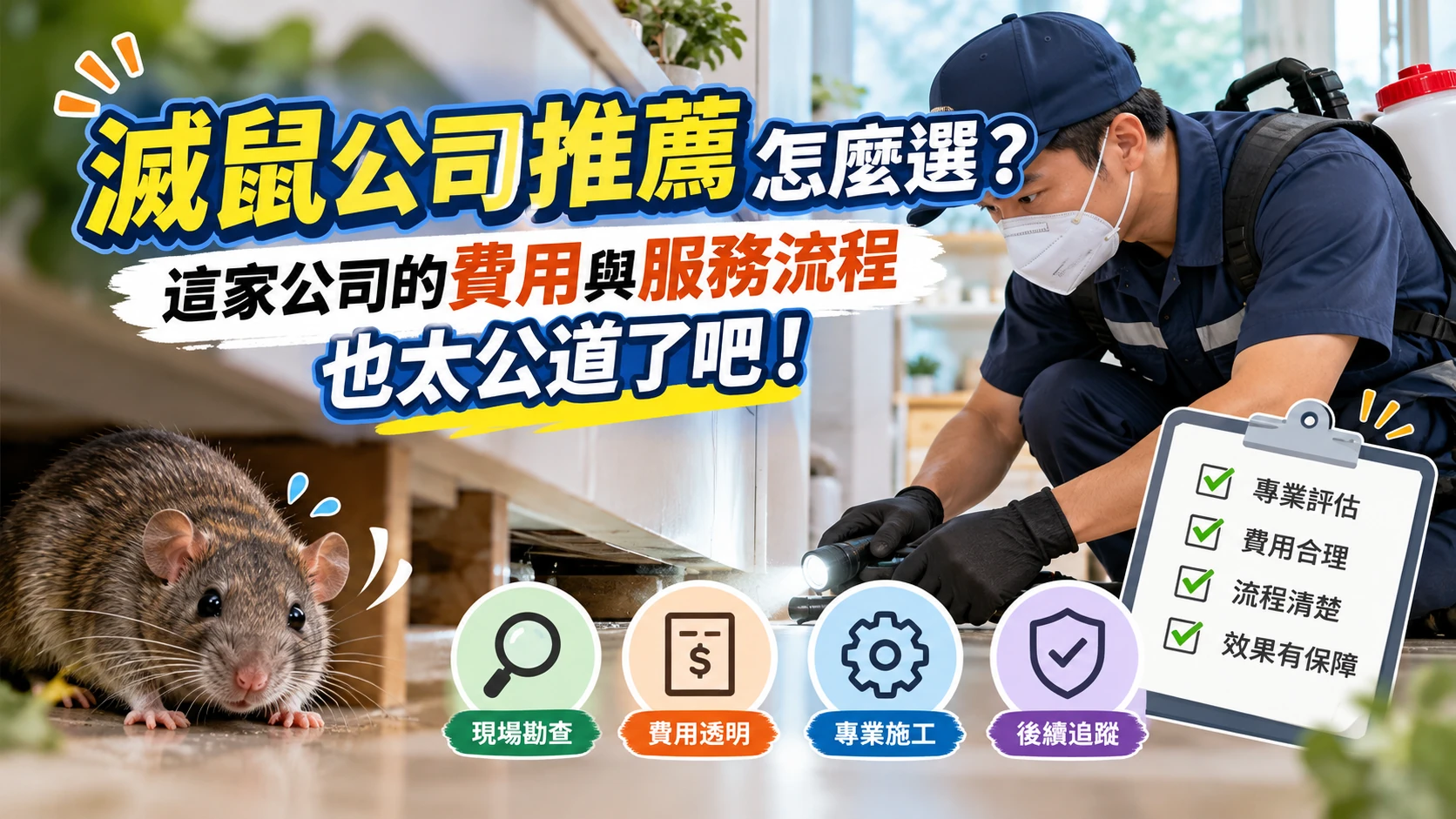 滅鼠公司推薦怎麼選?這家公司的費用與服務流程也太公道了吧! 滅鼠公司推薦怎麼選?這家公司的費用與服務流程也太公道了吧!